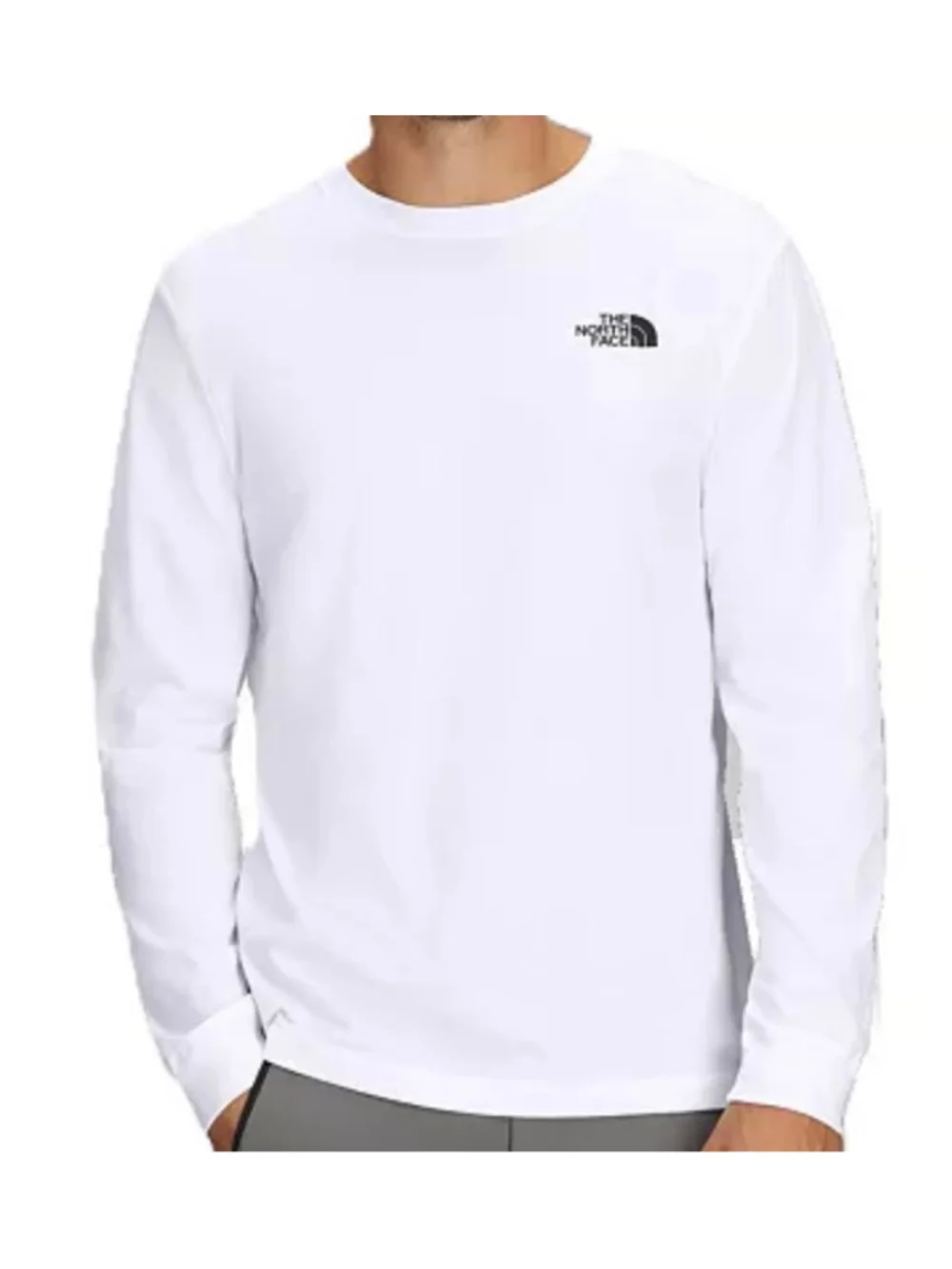 Men's The North Face Long Sleeve Tee White Black L